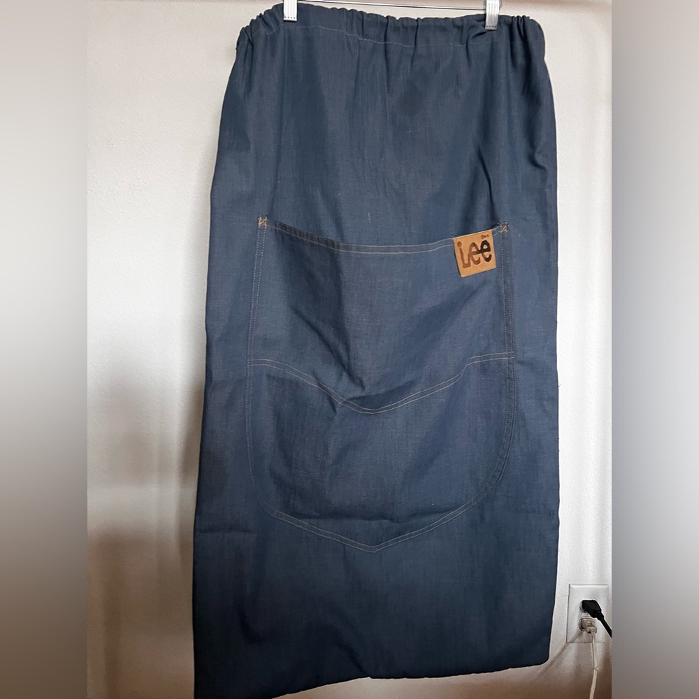 Vintage Lee Jeans Denim Laundry Bag